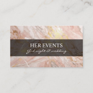 Cartes de design rose chic pour gestionnaire d'évé