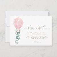 Cartes de détails plus précis pour Baby Shower au 