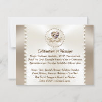 Cartes de détails pour mariage, anniversaire, entr