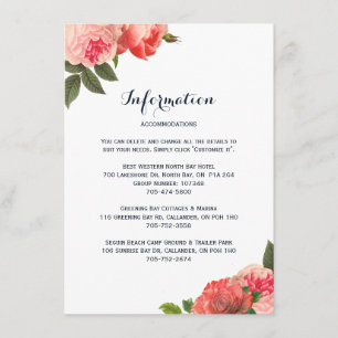 Cartes de détails Romantic Coral Peonie