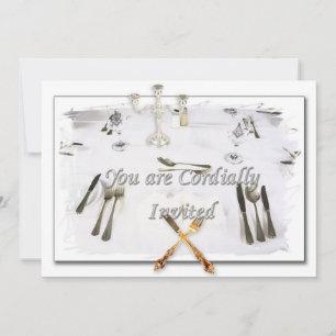 CARTES DE DÎNER D'INVITATION