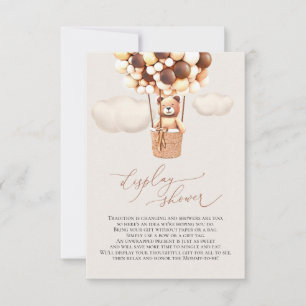Cartes de douche de l'enclos de ballons d'ours bru