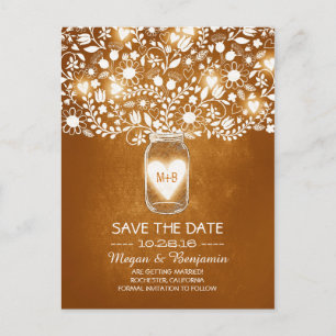 Cartes de faire-part de date de mariage avec fleur