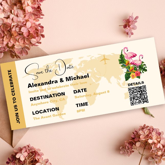 Cartes de Faire-Part de Date de Mariage Moderne No (Créateur téléchargé)