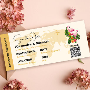 Cartes de Faire-Part de Date de Mariage Moderne No