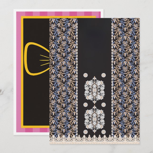 Cartes de Faire-part de diplôme, de naissance et d (Devant / Derrière)