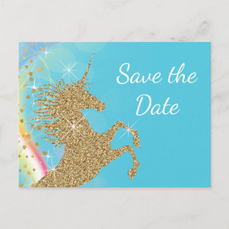 Cartes de faire-part de fête d'anniversaire Licorn