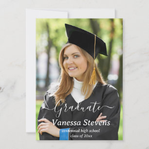 Cartes de faire-part de graduation de collage phot