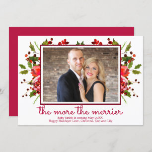 Cartes de Faire-part de grossesse Holly Photo