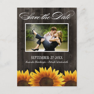 Cartes de Faire-Part de Mariage Country Wood Rusti