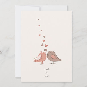 cartes de faire-part de mariage inséparables migno