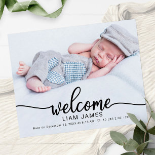 Cartes de Faire-part de naissance de budget photo