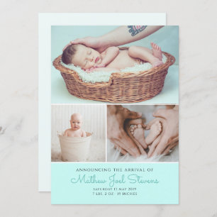 Cartes de Faire-part de naissance photos de petits