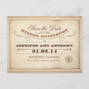 cartes de faire-part rustiques de mariage avec bil