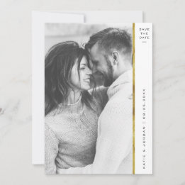 Cartes de Faux Or à Feuille pour Photo de Mariage 