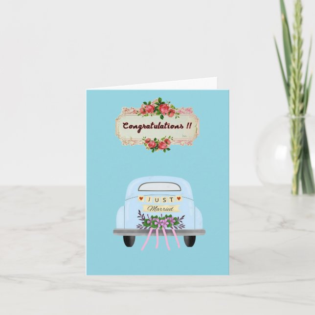 CARTES DE FÉLICITATIONS DE MARIAGE (Devant)