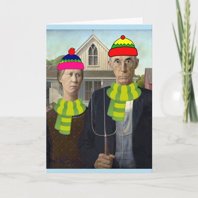 CARTES DE FÉLICITATIONS DE MARIAGE D'HIVER GOTHIC  (Devant)