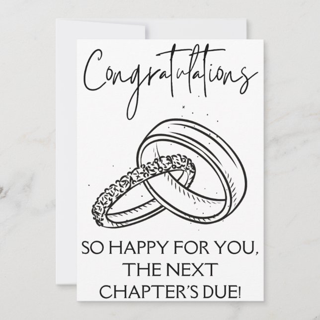 Cartes de félicitations fiançailles (Devant)