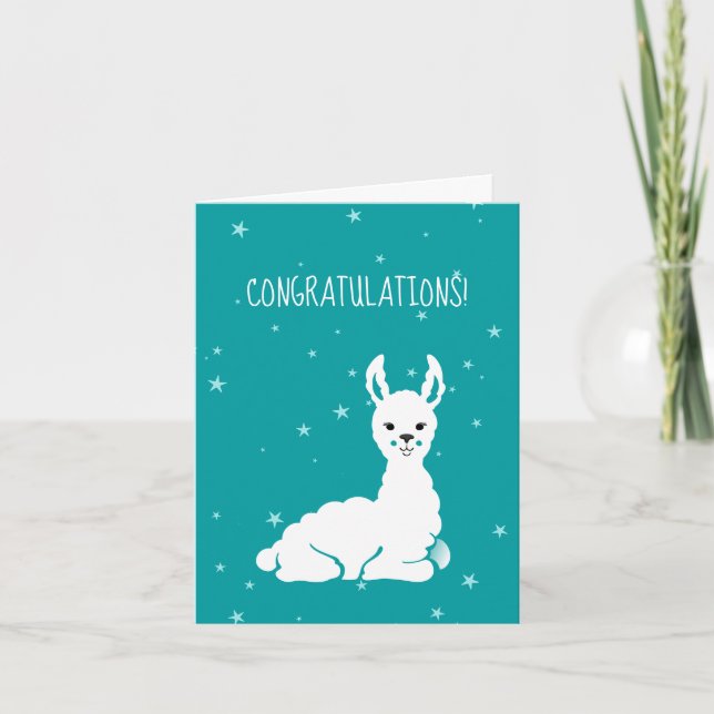 Cartes de félicitations pour bébés Llama New Baby (Devant)