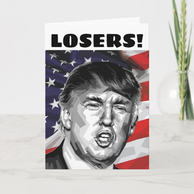CARTES DE FETE DES PERES DE DONALD TRUMP "PERDANTS (Devant)