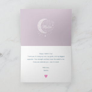 Cartes de fête des pères personnalisées modernes '
