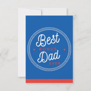 Cartes de fête des pères pour beau-père Bleu