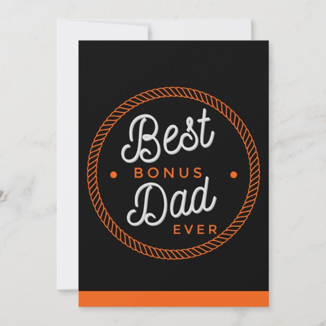 Cartes de fête des pères pour beau-père Typographi (Devant)