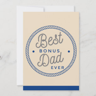Cartes de fête des pères pour beau-père Typographi