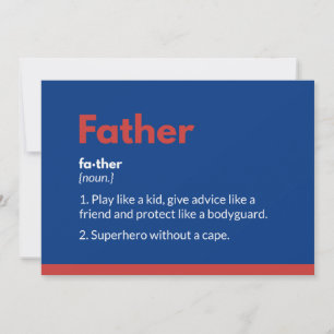 Cartes de fête des pères super-héros Superdad