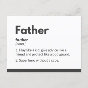 Cartes de fête des pères super-héros Superdad