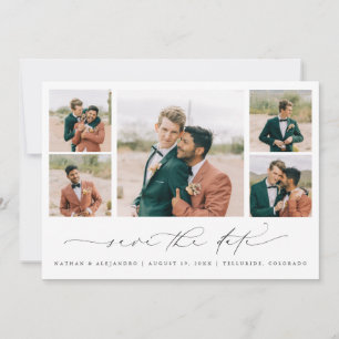 Cartes de fiançailles à date de sauvegarde de phot