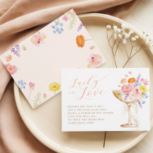 Cartes de fiançailles Petals Prosecco Chanceux en