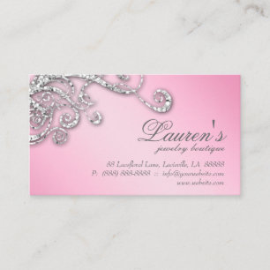 Cartes de fidélité Bijoux Swirl Diamants Parties s