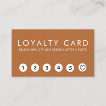 Cartes de fidélité minimalistes Professionnelles d