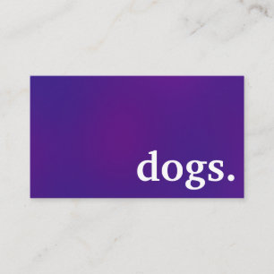 Cartes de fidélité pour chiens modernes