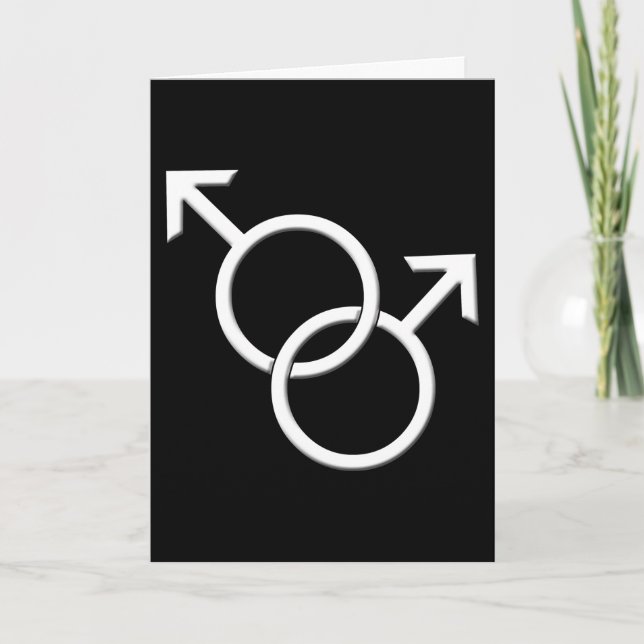 Cartes de Fierté Gay, Cartes et Invitations d'Amou (Devant)