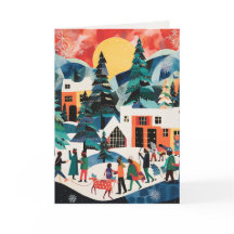 Cartes de fin de année d'art Abstraits