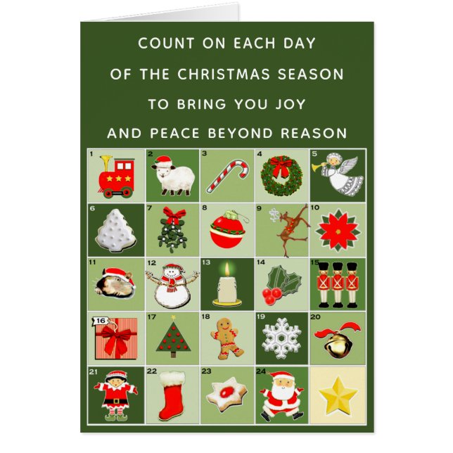 Cartes de fin de année de Noël bénévoles (Devant)