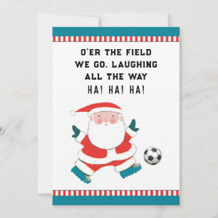 Cartes de fin de année de Noël de football