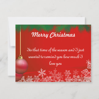 Cartes de fin de année de Noël pour famille et ami