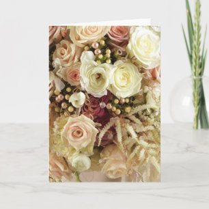 Cartes de fleurs de mariage