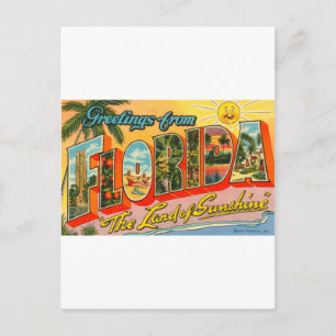 Cartes de Floride Vintage salutations