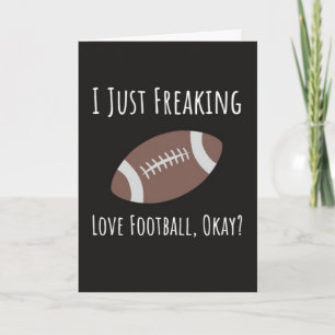 Cartes de football amusantes d'automne pour les fa