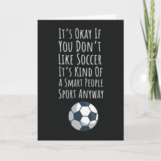 Cartes de football drôles Équipe sportive Enfants  (Devant)