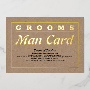 Cartes de Garçon d'Honneur Conditions de Service P