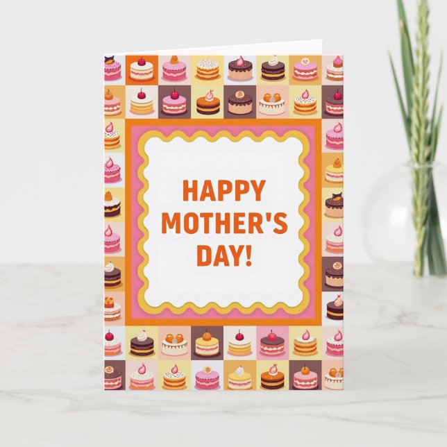 Cartes de gâteaux doux pour la fête des mères (Devant)