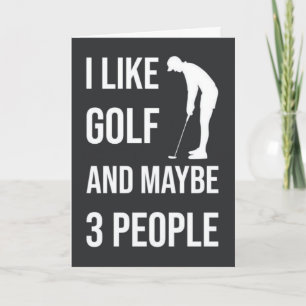 Cartes de golf drôles Humour sportif pour ami golf
