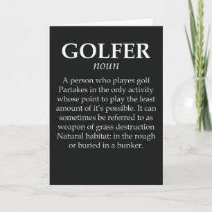 Cartes de golf drôles pour papa golfeur grand-père