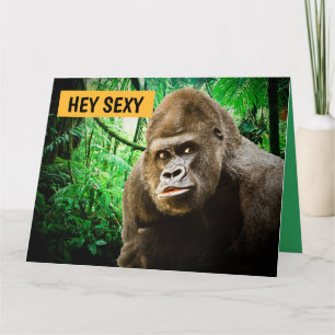 CARTES DE GRÂCE ROMANTIQUES GORILLA APE
