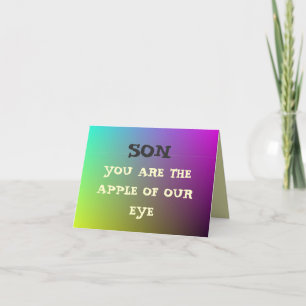 Cartes de graduation "Apple of Our Eye"